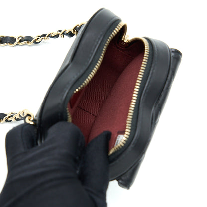 Chanel 22S Heart Belt Bag Lambskin Black L
