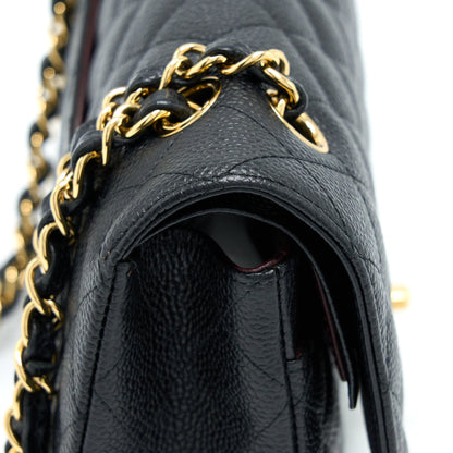 Chanel Medium Classic Double Flap Bag Caviar Black