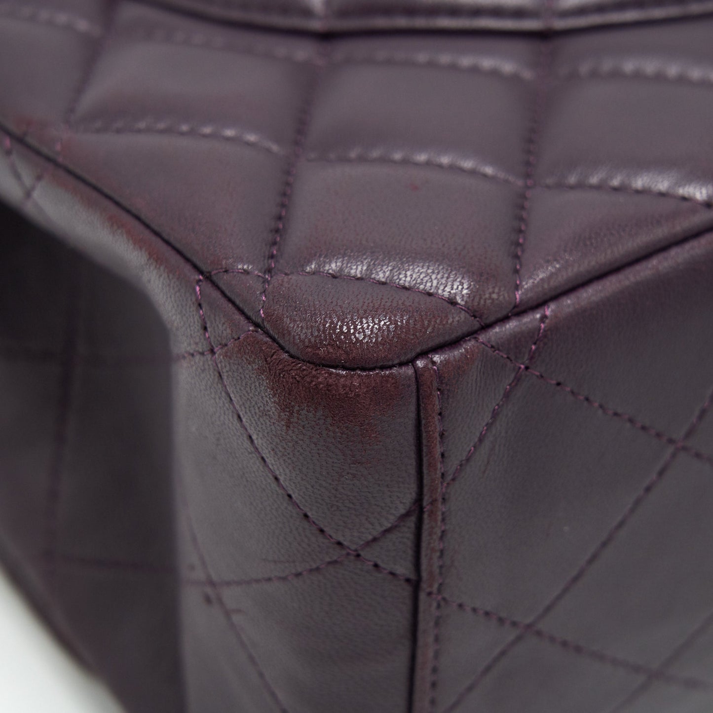 Chanel Maxi Double Flap Bag Lambskin Burgundy