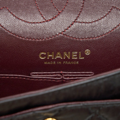 Chanel 2.55 225 Small reissue double flap bag aged Calfskin black