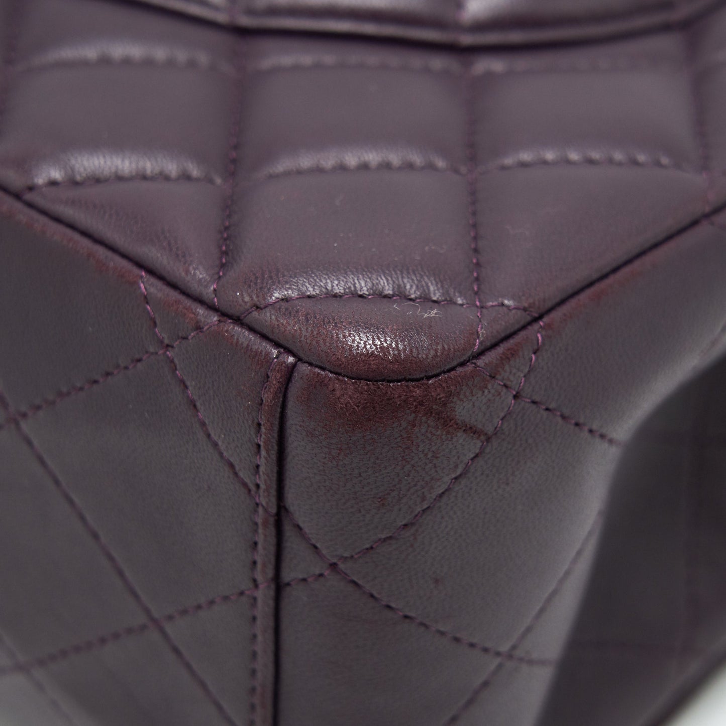 Chanel Maxi Double Flap Bag Lambskin Burgundy
