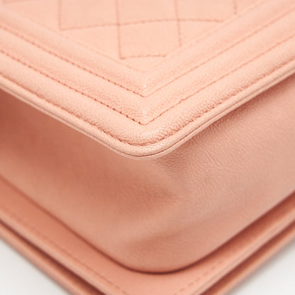 CHANEL MEDIUM BOY CHANEL BAG CAVIAR PINK