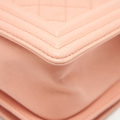 CHANEL MEDIUM BOY CHANEL BAG CAVIAR PINK