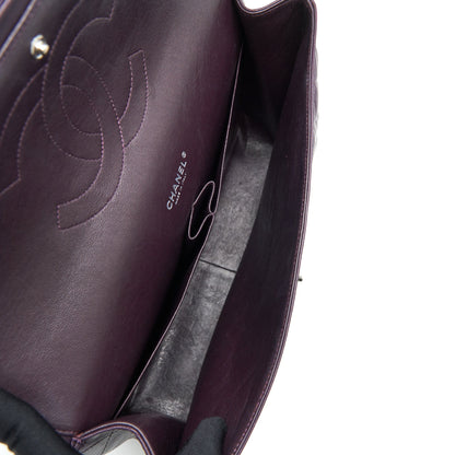 Chanel Maxi Double Flap Bag Lambskin Burgundy