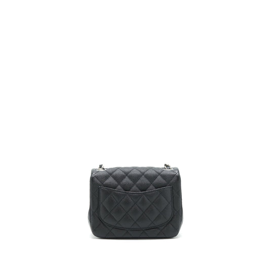 Chanel Mini square flap bag Caviar black