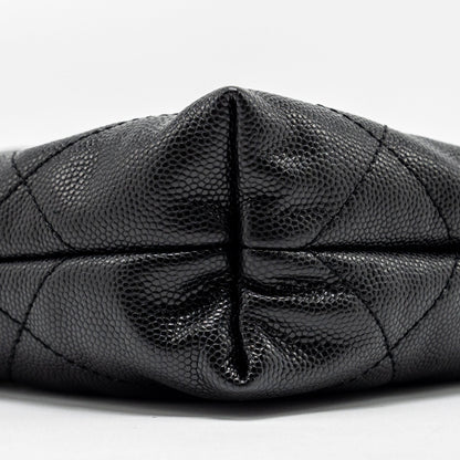 Chanel Mini 22 Bag Caviar Black  (Microchip)