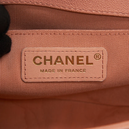CHANEL MEDIUM BOY CHANEL BAG CAVIAR PINK