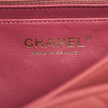 Chanel Limited charm Flap bag Lambskin pink L