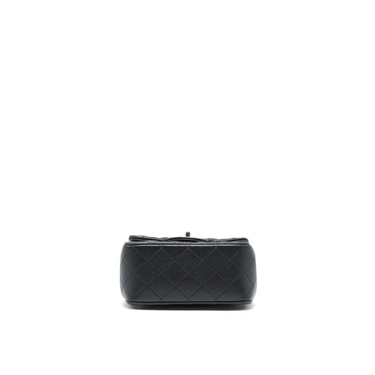 Chanel Mini square flap bag Caviar black