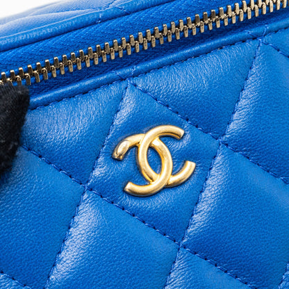Chanel Pearl Crush Mini Vanity Lambskin Blue (microchip)
