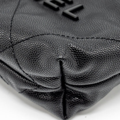 Chanel Mini 22 Bag Caviar Black  (Microchip)