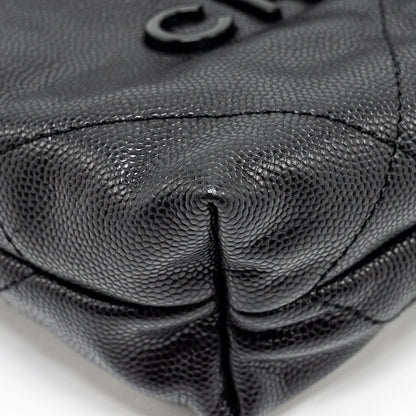 Chanel Mini 22 Bag Caviar Black  (Microchip)