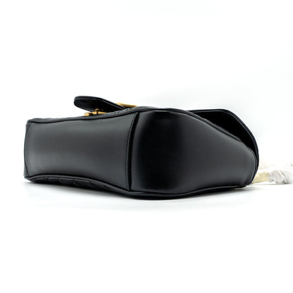 Gucci small marmont bag calfskin black