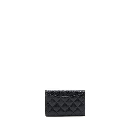 Chanel Classic flap Wallet Caviar Black