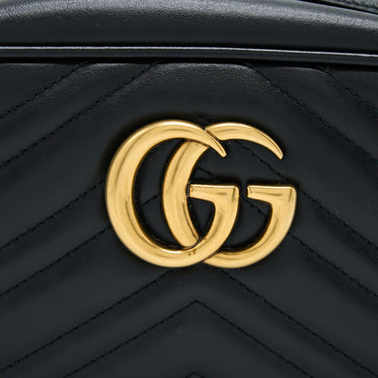 Gucci GG Marmont Camera Bag Black Brushed