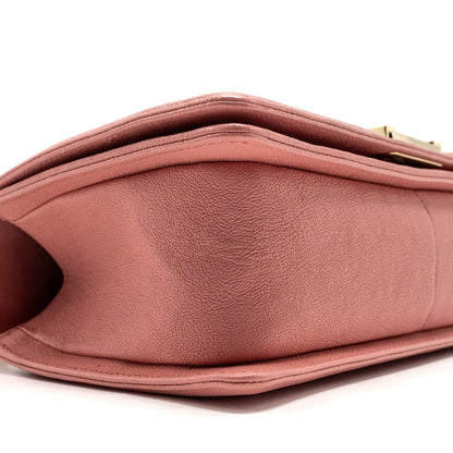Chanel Medium Boy Bag Caviar Pink L