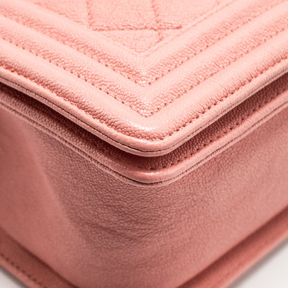 Chanel Medium Boy Bag Caviar Pink L
