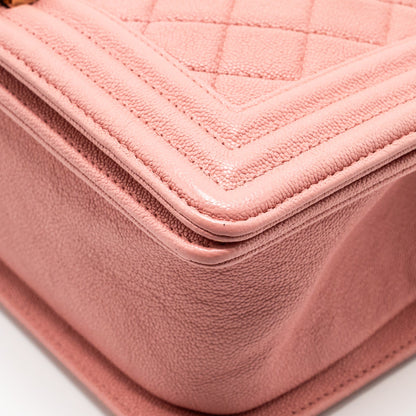 Chanel Medium Boy Bag Caviar Pink L