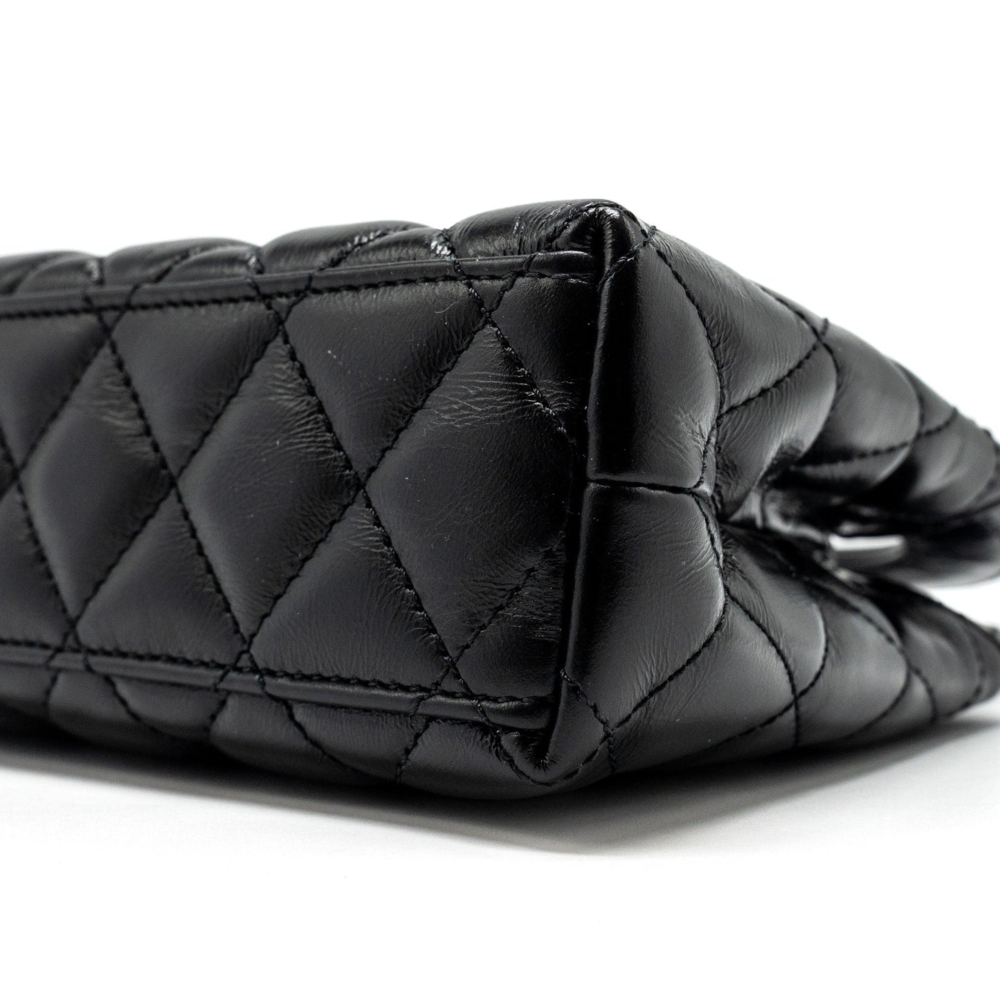 Chanel 24a Mini Shopping Tote/ Mini Kelly Calfskin Black  (microchip)
