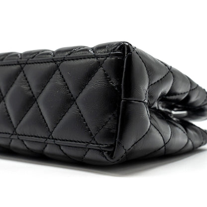 Chanel 24a Mini Shopping Tote/ Mini Kelly Calfskin Black  (microchip)