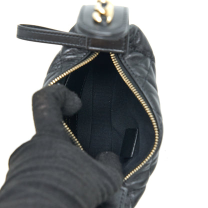 Chanel 23C Round Clutch Lambskin Black L (Microchip)