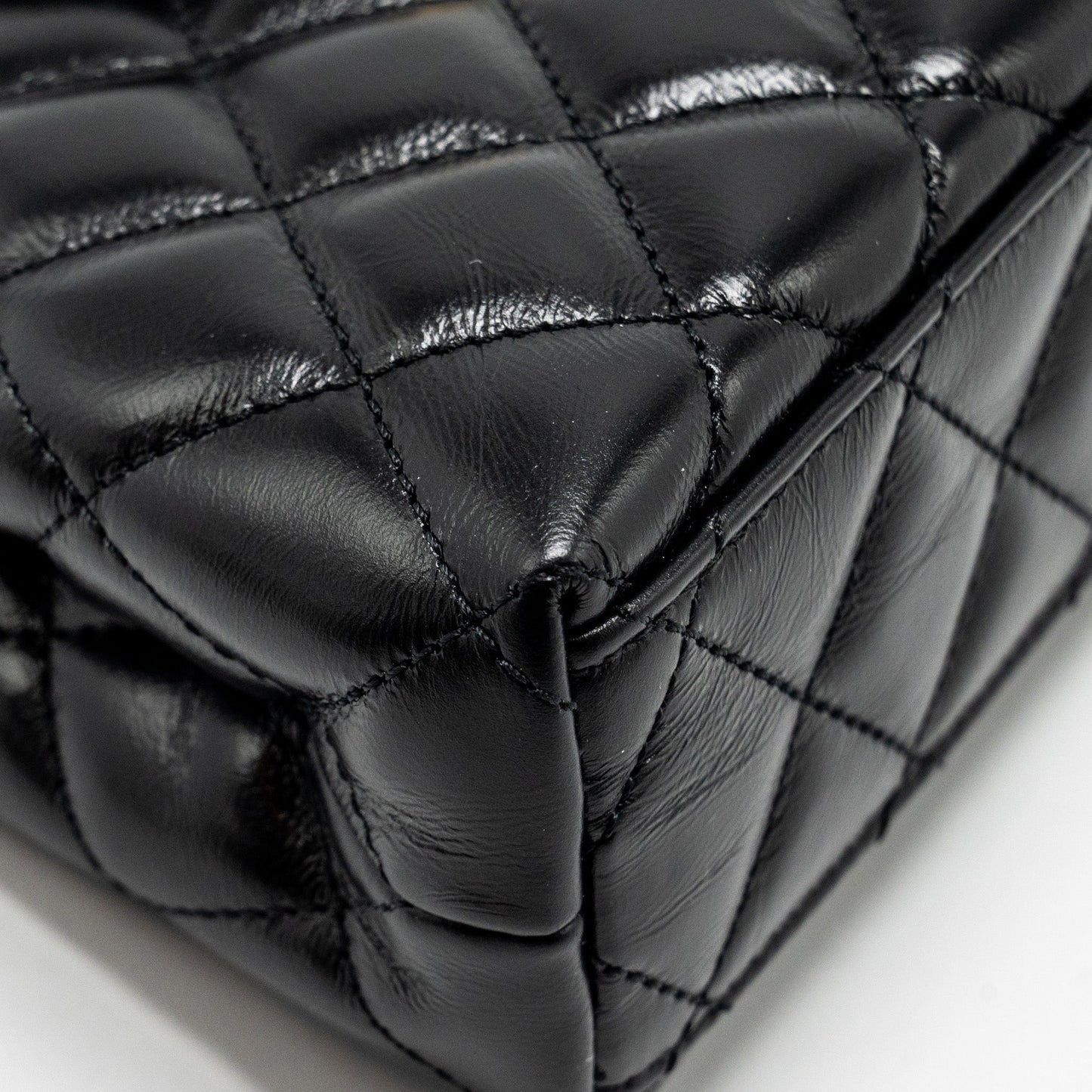 Chanel 24a Mini Shopping Tote/ Mini Kelly Calfskin Black  (microchip)
