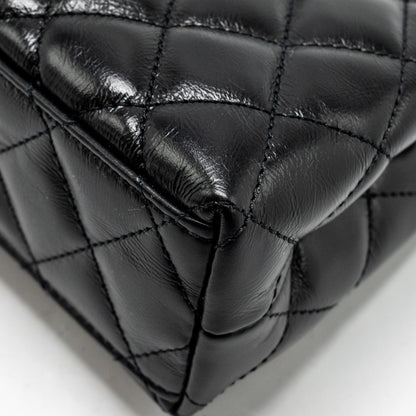 Chanel 24a Mini Shopping Tote/ Mini Kelly Calfskin Black  (microchip)