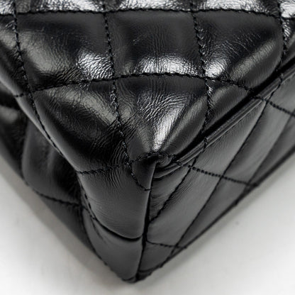 Chanel 24a Mini Shopping Tote/ Mini Kelly Calfskin Black  (microchip)