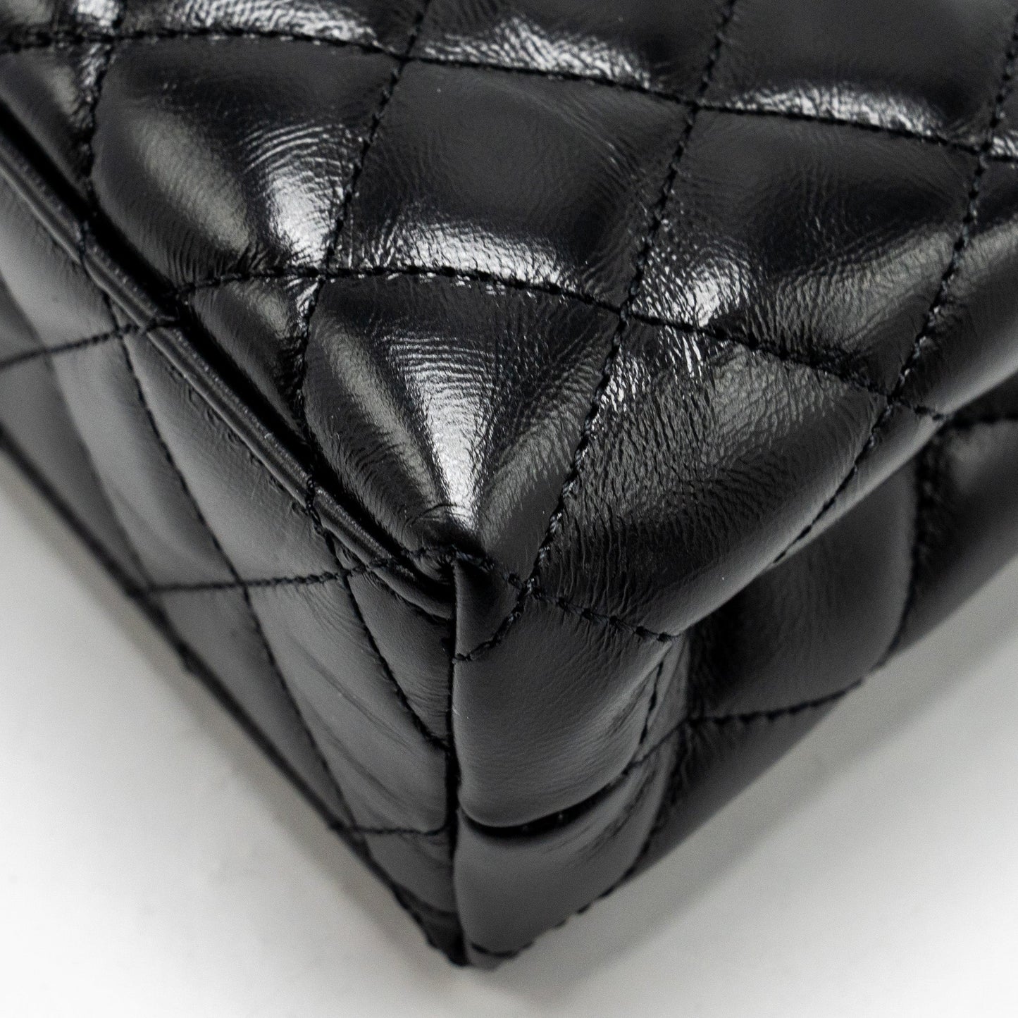 Chanel 24a Mini Shopping Tote/ Mini Kelly Calfskin Black  (microchip)
