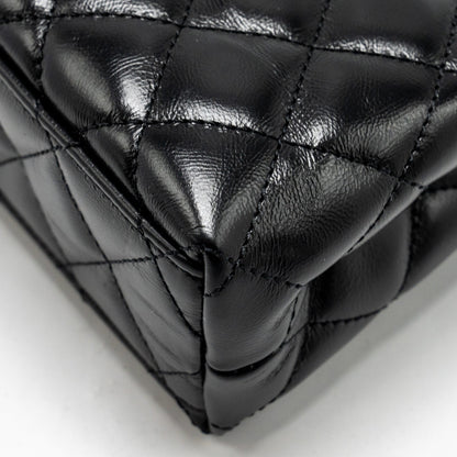 Chanel 24a Mini Shopping Tote/ Mini Kelly Calfskin Black  (microchip)