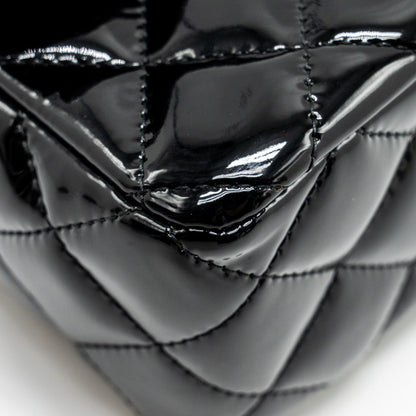 Chanel Mini Rectangular Flap Bag Patent Black L