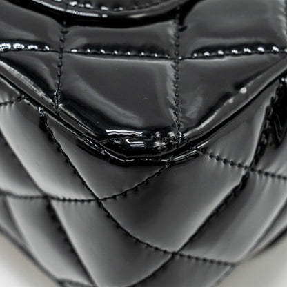 Chanel Mini Rectangular Flap Bag Patent Black L
