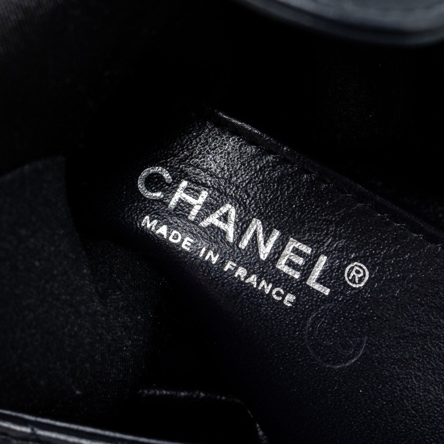 Chanel mini rectangular flap bag chevron lambskin navy