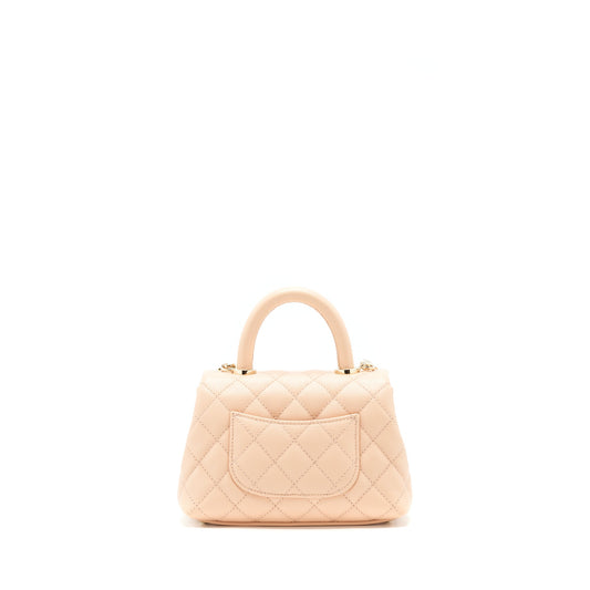 Chanel extra mini Coco Handle 20cm Caviar light Pink L