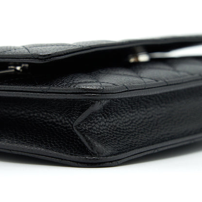 Chanel Classic Wallet On Chain Caviar Black
