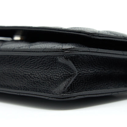 Chanel Classic Wallet On Chain Caviar Black
