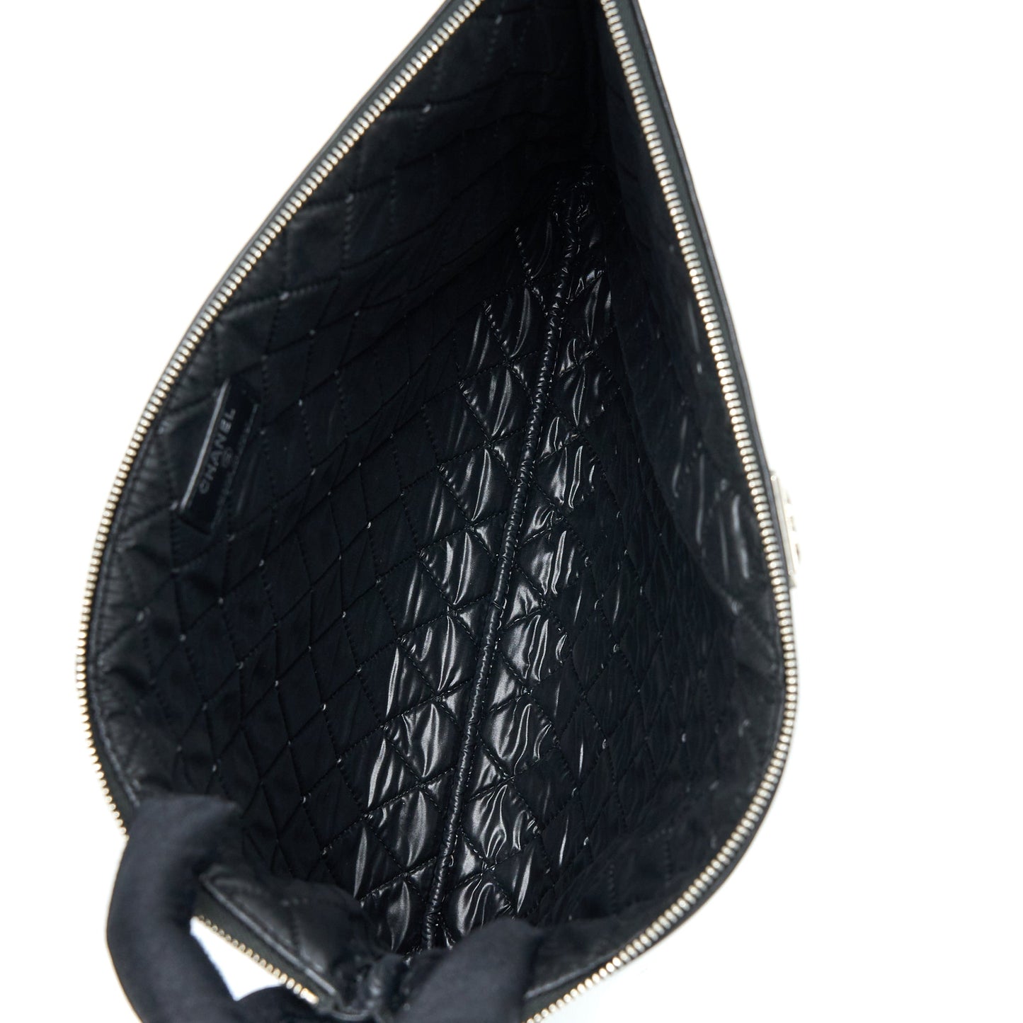 Chanel Boy Clutch Lambskin Black