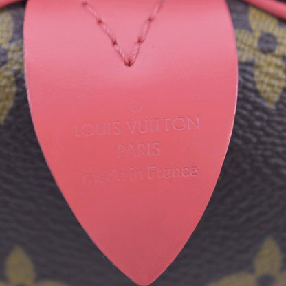 LOUIS VUITTON Totem Speedy 30 Monogram Canvas Satchel Bag Flamingo Pink