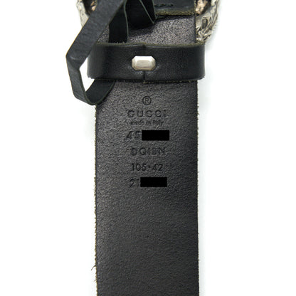 GUCCI 105cm Men’s Dionysus Leather Belt In Black