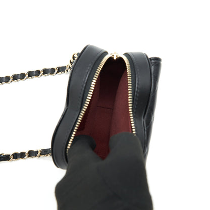 Chanel 22S Heart Belt Bag Lambskin Black L