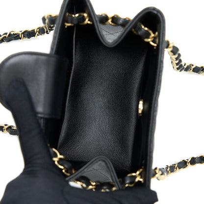 Chanel Mini Bucket Tote Bag Caviar Black L (Microchip)