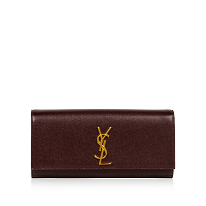 Saint Laurent Purple Monogram Clutch