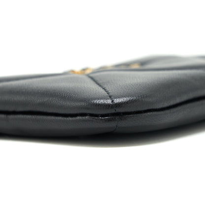 Chanel 19 Mini Pouch Lambskin Black