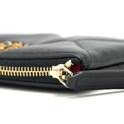 Chanel 19 Mini Pouch Lambskin Black