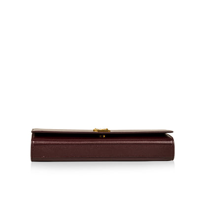 Saint Laurent Purple Monogram Clutch