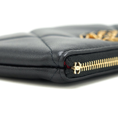 Chanel 19 Mini Pouch Lambskin Black