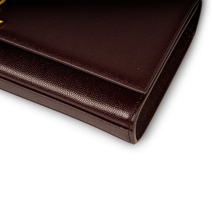 Saint Laurent Purple Monogram Clutch