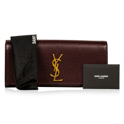 Saint Laurent Purple Monogram Clutch