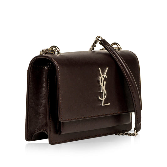Saint Laurent Mini Sunset Bag - Purple