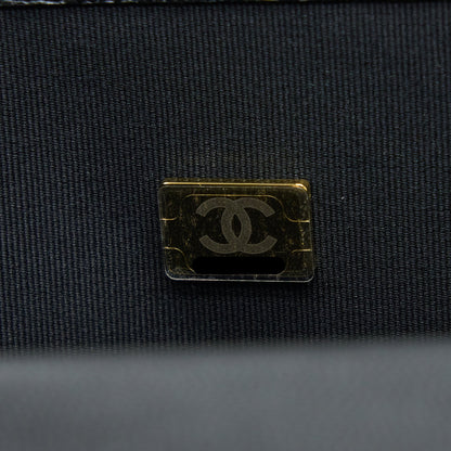 Chanel 22K Large Backpack Caviar Black Brushed  (Microchip)